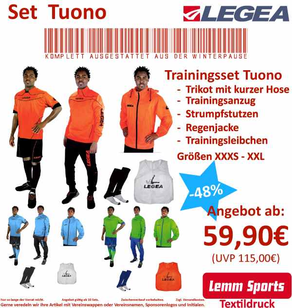 Trainingsset TUONO von LEGEA Trainingsset TUONO von LEGEA