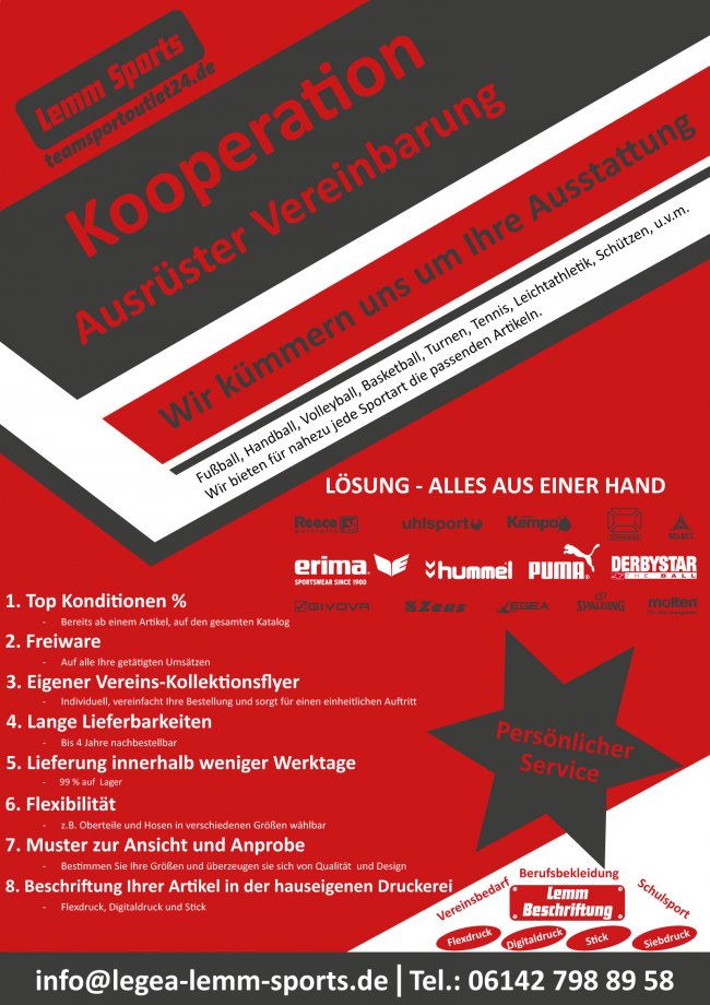 Kooperation Ausr&uuml;stervereinbarung